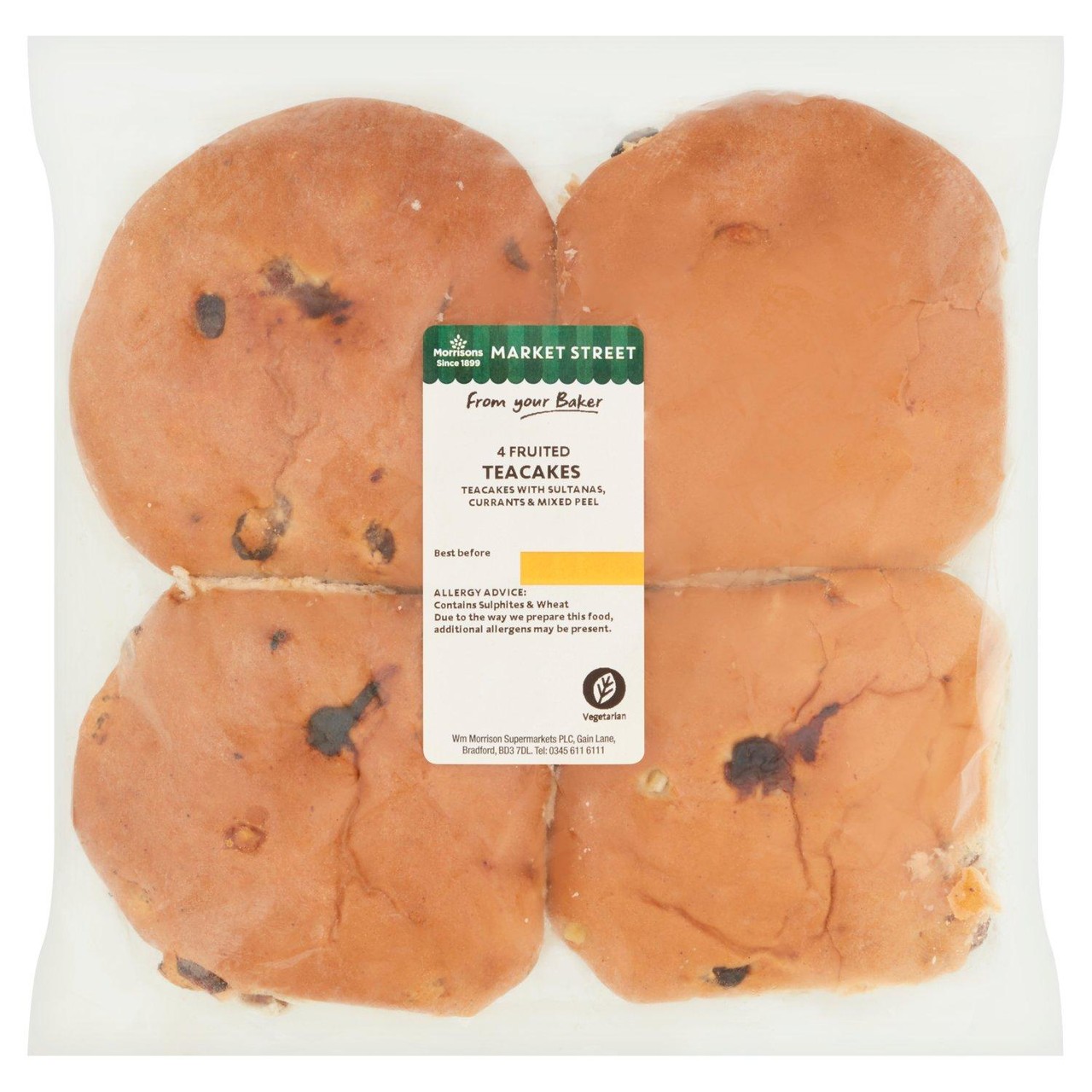Morrisons Fruited Teacakes