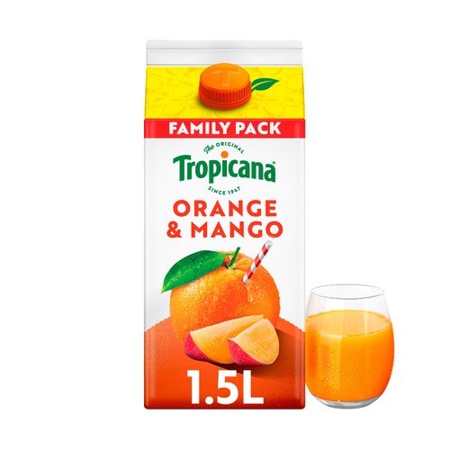 Tropicana Pure Orange & Mango Fruit Juice 1.5l
