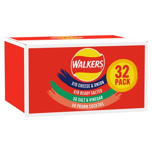 Giant Crisps Ultipack Snack Box - Pack Of 20 X 25g Assorted Eaty Walkers Crisps Bulk Buy - View #3