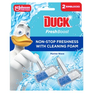 Duck Fresh Boost Toilet Rim Block Pink Peony 2x16g