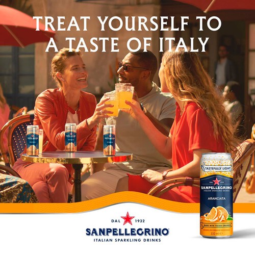 San Pellegrino Orange Cans