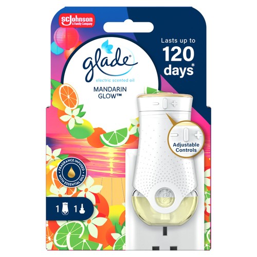 Glade Electric Scented Oil Holder Mandarin Glow 20ml