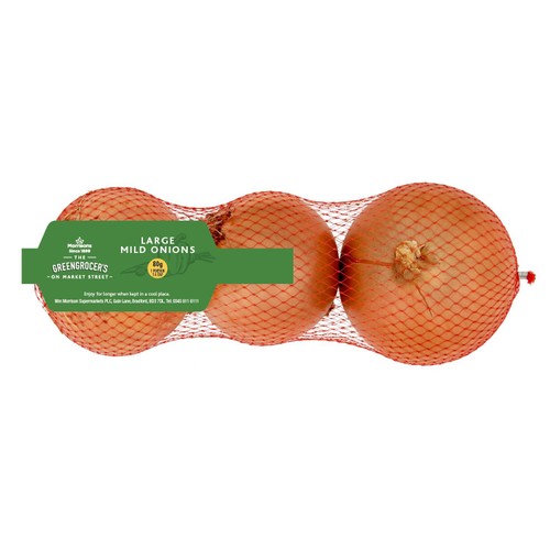 Morrisons large mild brown onions