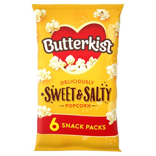 Butterkist Sweet & Salty Popcorn   6 x 12g