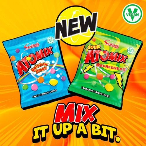 Swizzels Atomics Rainbow Drops 110g