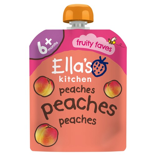 Ella's Kitchen Organic Peaches First Tastes Baby Food Pouch 4+ Months