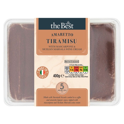 Morrisons The Best Amaretto Tiramisu   400g