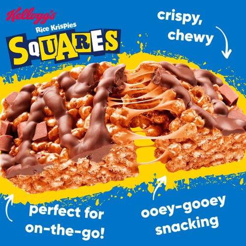 Kellogg's Rice Krispies Squares Caramel & Chocolate   8 x 36g