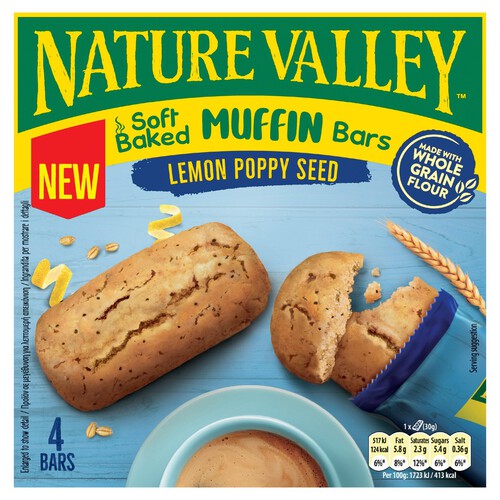 Nature Valley Muffin Bars Lemon Poppy Seed