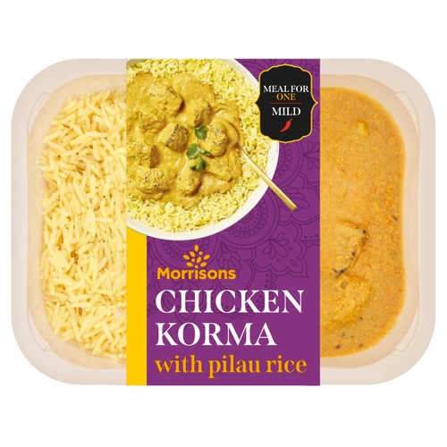 Morrisons Chicken Korma With Pilau Rice 