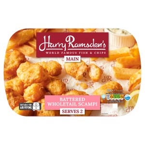 Harry Ramsdens Jumbo Crispy Battered Wholetail Scampi 300g