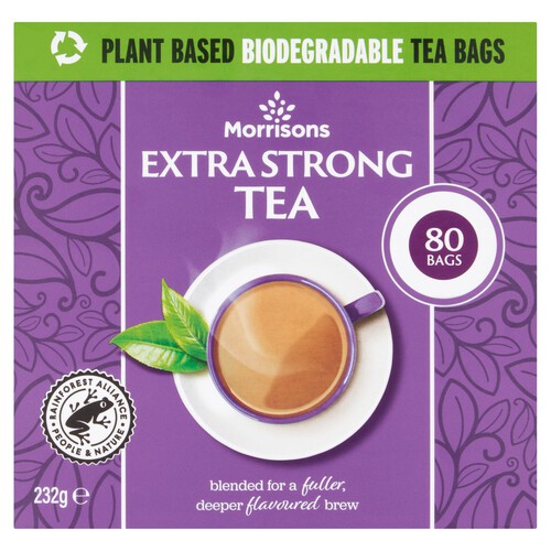 Morrisons Extra Strong Tea Bags 80 Pack