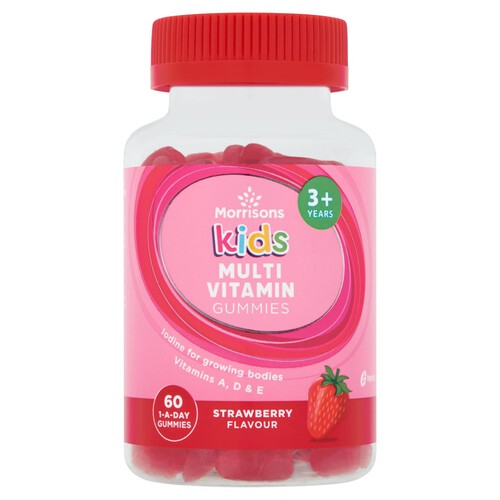 Morrisons Kids Multivitamin Gummies Strawberry