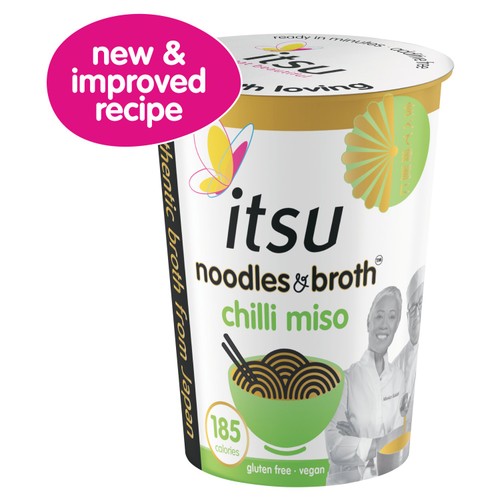 Itsu Chilli Miso Instant Noodles & Broth Pot 65g