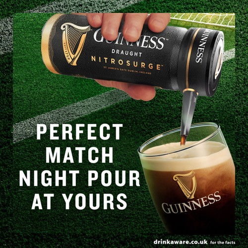 Guinness Nitrosurge Stout Beer Cans - For use with Nitrosurge Device