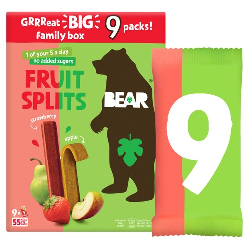 Bear Fruit Splits Family Pack 9X20G