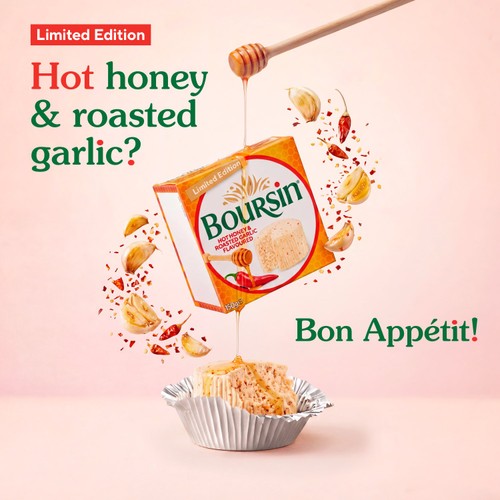 Boursin Hot Honey Soft French Cream Cheese Limited Edition 150G