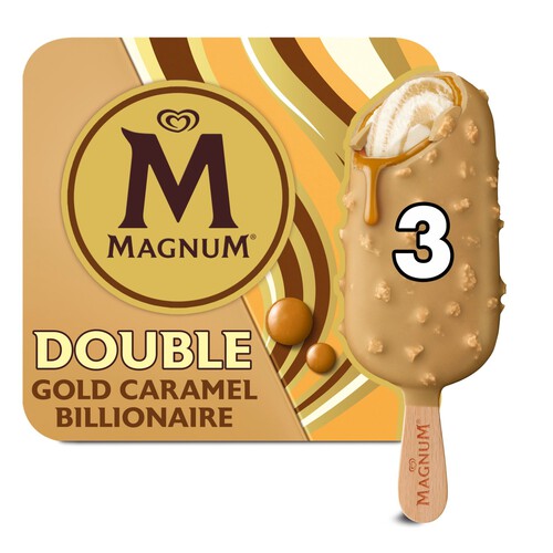 Magnum Double Gold Caramel Billionaire Ice Cream Sticks 