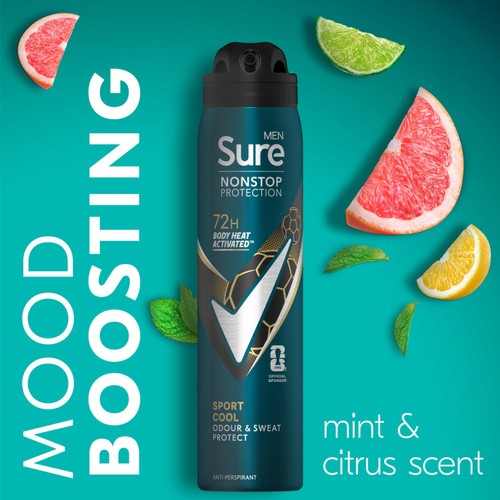 Sure Sport Cool Anti Perspirant Nonstop Deodorant Sport 250ml