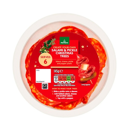 Morrisons Salami And Pickle Christmas Trees 145g