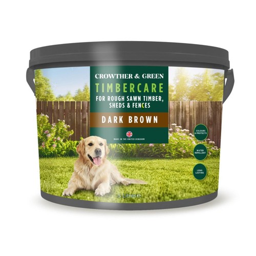 Crowther & Green Fence Paint Dark Brown 5l