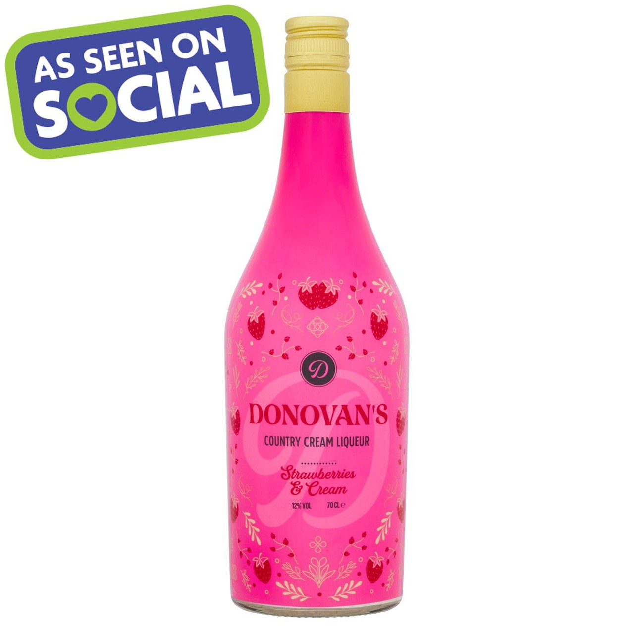 Donovan's Strawberries & Cream Country Cream Liqueur 70CL