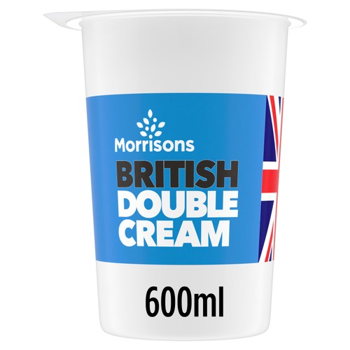 Morrisons British Double Cream 600ml