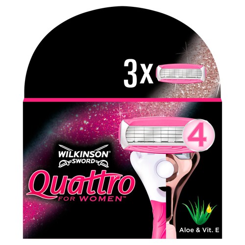 Wilkinson Sword Quattro for Women Razor Blades x3