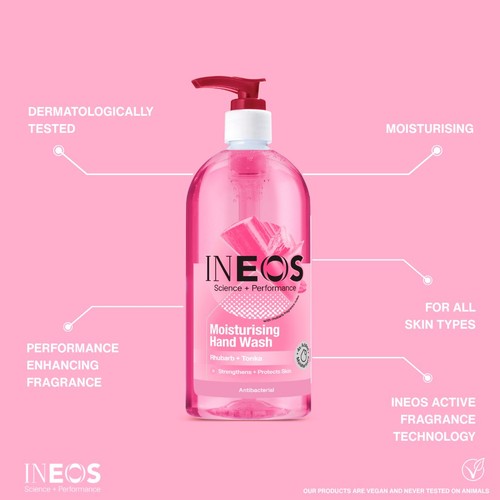 Ineos Moisturising Hand Wash Rhubarb & Tonka 