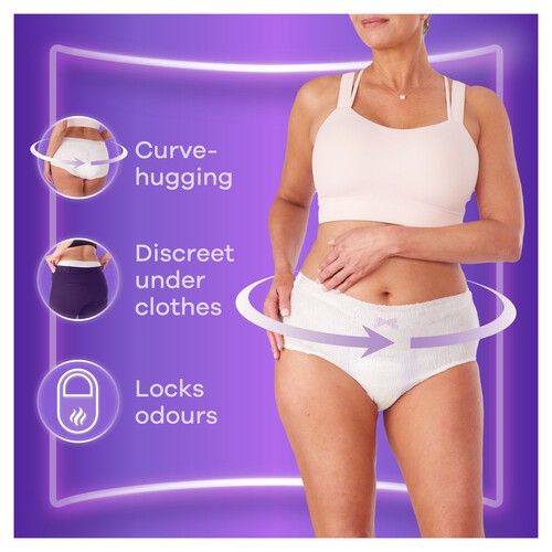 Always Discreet Underwear Incontinence Pants Plus Large 8 pack