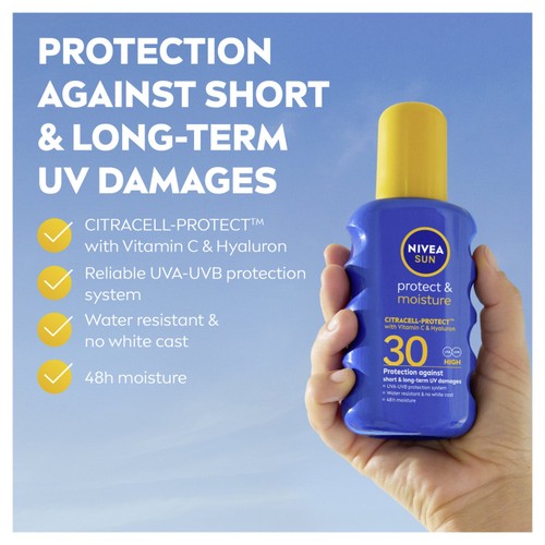 NIVEA SUN Protect & Moisture Sun Cream Spray SPF30 