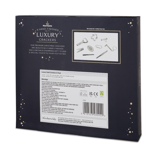 Morrisons Luxury Gold Crackers 6 Pack