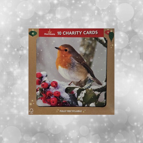 Morrisons Square Robin Cards 