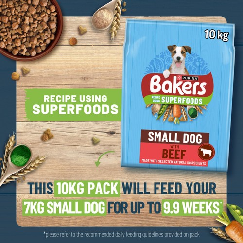 Bakers Small Dog Dry Dog Food Beef & Veg