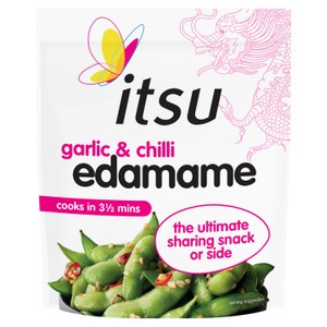 itsu garlic & chilli edamame