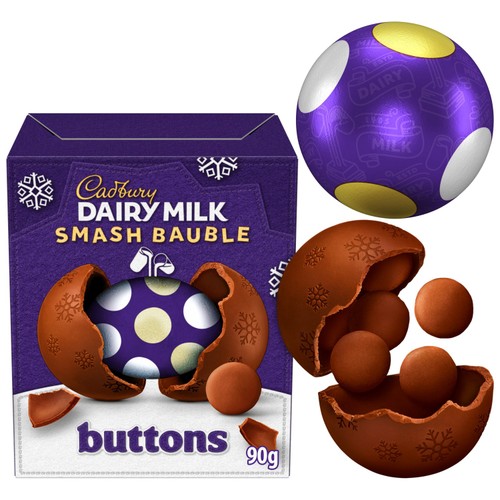 Cadbury Dairy Milk Buttons Smash Bauble 90g