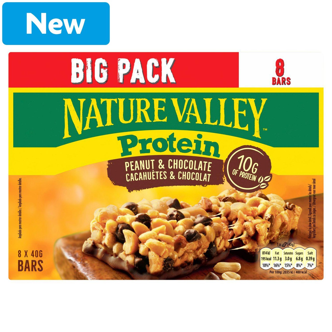 Nature Valley Protein Peanut & Chocolate Cereal Bars