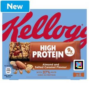 Kellogg's High Protein Almond & Salted Caramel Flavour 4x35g