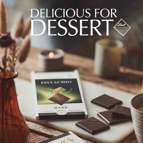 Lindt Excellence Dark Chocolate Pistachio 