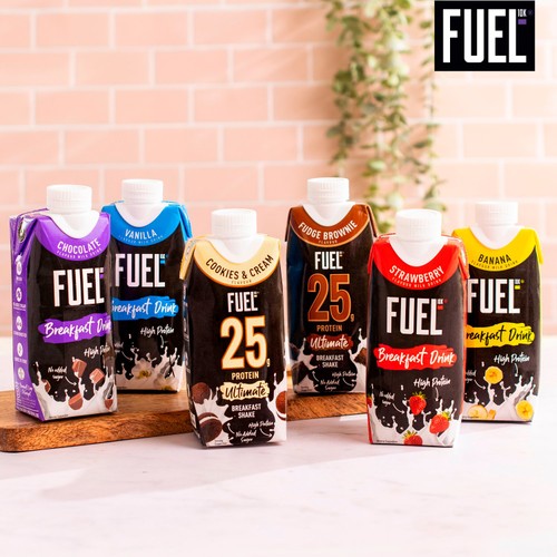 FUEL 10K Vanilla High Protein Milk Breakfast Shake Drink 330ml