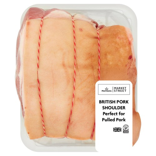 Morrisons british shoulder of pork boneless