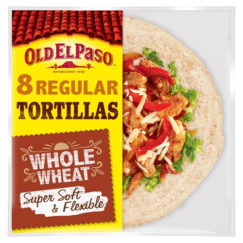 Old El Paso 8 Super Soft Whole Wheat Tortillas Wraps