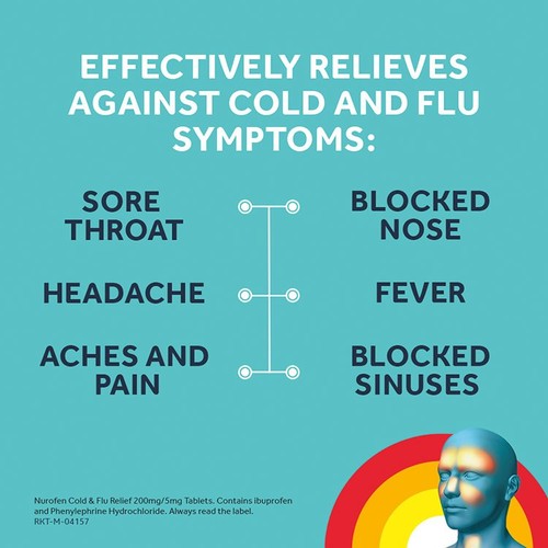 Nurofen Cold & Flu Ibuprofen Tablets