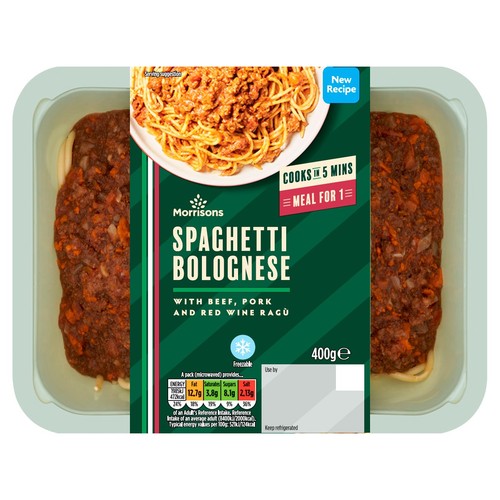 Morrisons italian spaghetti bolognese