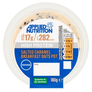 Morrisons Applied Nutrition Salted Caramel Breakfast Oats Pot 180g