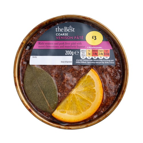 Morrisons The Best Coarse Venison & Clementine Pate 