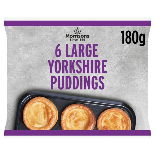 Morrisons 6 Large Yorkshire Puddings