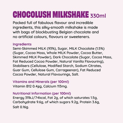  Shaken Udder Chocolush Milkshake