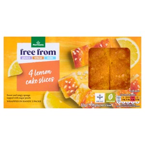 Morrisons 4 Free From Lemon Cake Slices