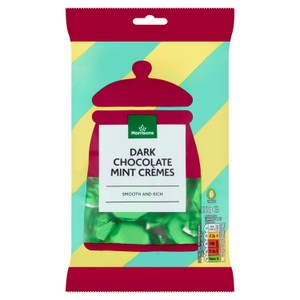 Morrisons Dark Chocolate Mint Cremes 155g